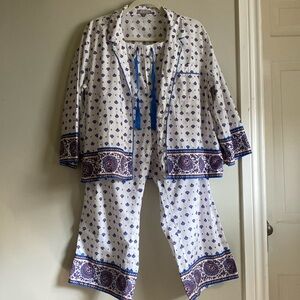 J. Crew cotton pajama set